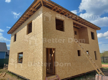 Каркасный дом в деревне Лесколово