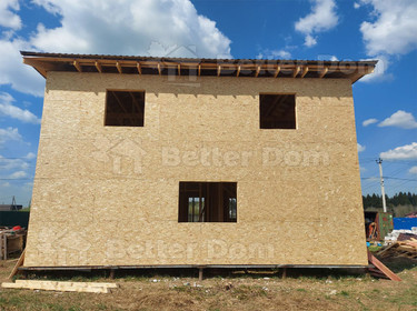 Каркасный дом в деревне Лесколово